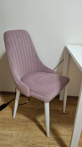 Стул на металлокаркасе Kora wine red / black фото покупателя 13