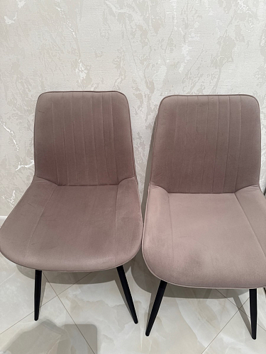 Стул на металлокаркасе Седа К латте / черный фото покупателя 183