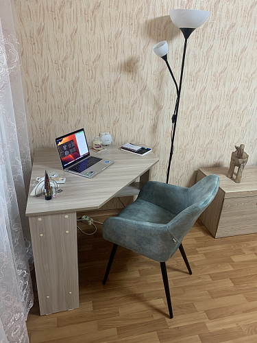 Стул на металлокаркасе Ally VBP-203 cеребристый серый / черный фото покупателя 1