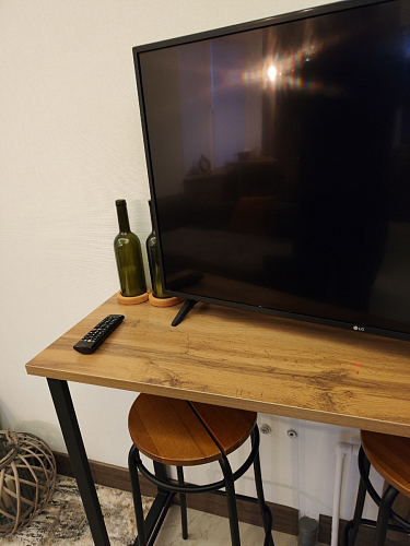 Барная стойка Дилан Лофт 120х40х90 бетон светлый фото покупателя 100