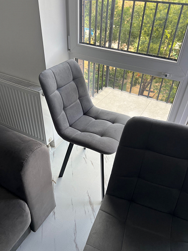 Стул на металлокаркасе Чилли зеленый / белый каркас фото покупателя 370