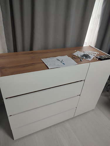 Комод Атлон белый / дуб вотан фото покупателя 9