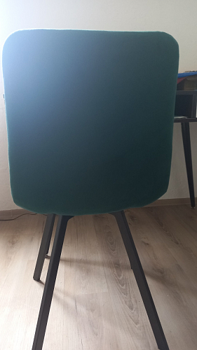 Стул на металлокаркасе Чилли черный / голубой фото покупателя 743