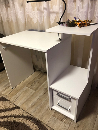 Компьютерный стол Джаз-24 левый дуб сонома фото покупателя 76