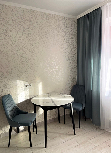 Стул на металлокаркасе Kora green / black фото покупателя 49