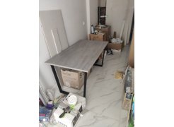 Стол Лота Лофт 140 25 мм черный матовый / бетон фото покупателя 274