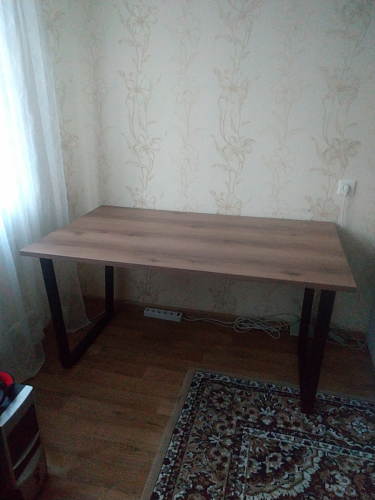 Стол раскладной Лота Лофт 120 25 мм юта / черный матовый фото покупателя 846