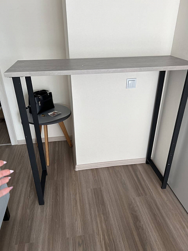 Барная стойка Дилан Лофт 120х60х90 бетон фото покупателя 115