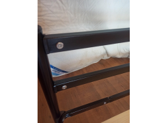 Односпальная кровать Фади 80х200 черная фото покупателя 73