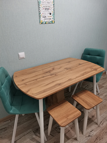 Стул на металлокаркасе Чилли черный / зеленый фото покупателя 1194