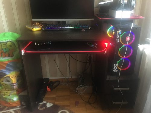 Компьютерный стол Джаз-24 правый дуб сонома фото покупателя 180