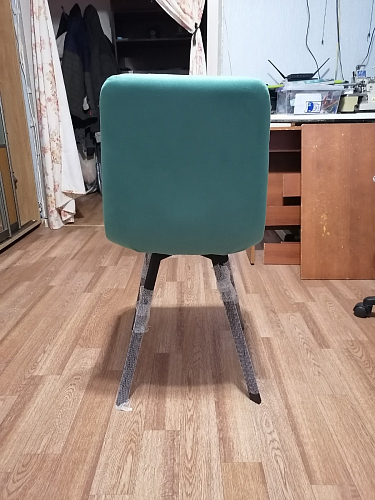 Стул на металлокаркасе Чилли зеленый / белый каркас фото покупателя 10