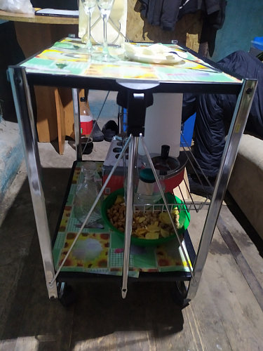 Столик сервировочный SC-5119 складной черный фото покупателя 38