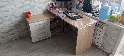 Компьютерный стол с тумбой КСТ-109 тумба слева фото покупателя 29