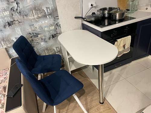 Стул на металлокаркасе Чилли черный / зеленый фото покупателя 1203