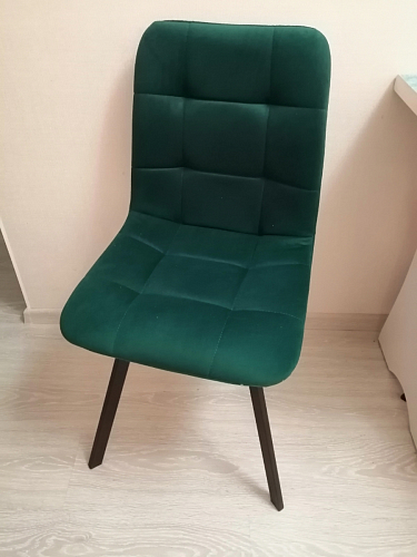 Стул на металлокаркасе Чилли горчичный / черный фото покупателя 1067