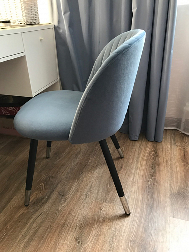 Стул на металлокаркасе Gabi green / black / silver фото покупателя 236