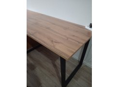 Деревянный стол Лота Лофт 120(160)х75 черный матовый / бетон светлый фото покупателя 674