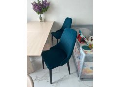 Стул на металлокаркасе Kora green / black фото покупателя 400