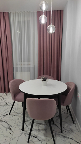 Стул на металлокаркасе Gabi 1 light blue / black / gold фото покупателя 448