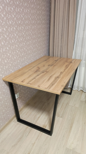 Стол раскладной Лота Лофт 120 25 мм юта / черный матовый фото покупателя 27