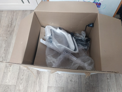 Компьютерное кресло Konfi light gray / blue / white фото покупателя 286