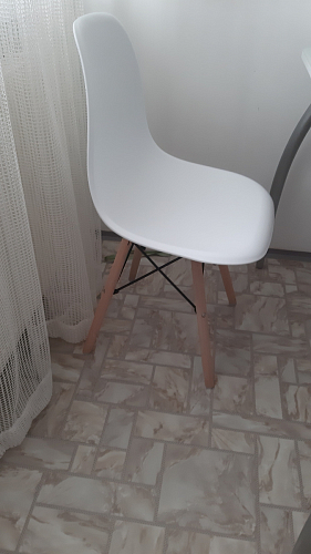 Пластиковый стул Eames PC-015 серо-голубой / дерево фото покупателя 357