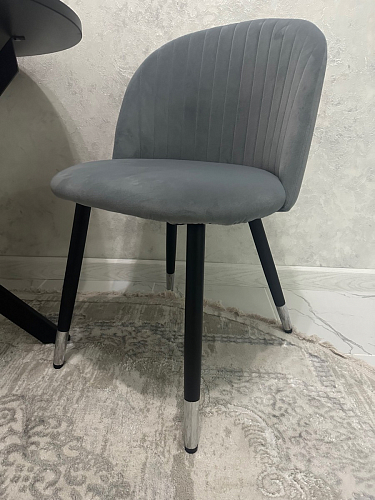 Стул на металлокаркасе Gabi gray / black фото покупателя 801