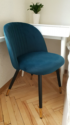 Стул на металлокаркасе Gabi gray / black фото покупателя 9