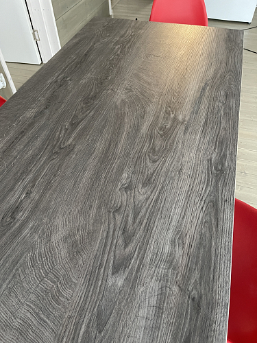 Стол Эльпатия 130 дуб велингтон / черный матовый фото покупателя 27