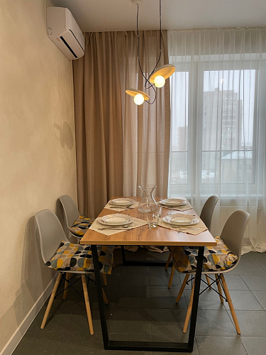 Деревянный стол Лота Лофт 140х80 дуб крафт табачный / черный матовый фото покупателя 880