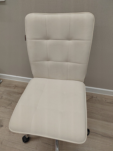 Компьютерное кресло One/Ван флок молочный 4 фото покупателя 50