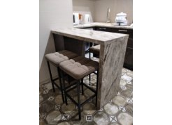 Барный стул Лофт кожзам d1 / черный матовый фото покупателя 177