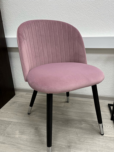 Стул на металлокаркасе Gabi dark beige / black / silver фото покупателя 760