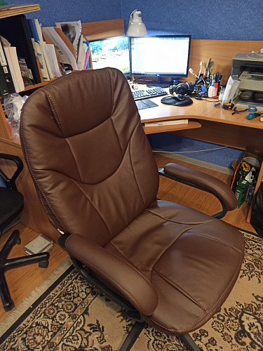 Компьютерное кресло Comfort lux серый фото покупателя 106