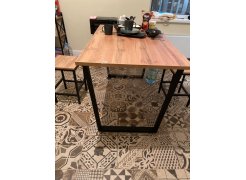 Стол Лота Лофт 140 25 мм юта / белый матовый фото покупателя 406