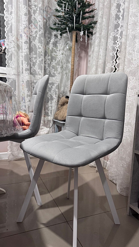 Стул на металлокаркасе Чилли К темно-серый (velutto 32) / черный фото покупателя 519