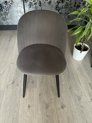 Стул на металлокаркасе Gabi 1 темно-серый / черный фото покупателя 59