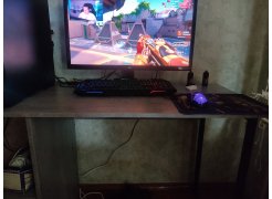 Письменный стол Челси Лофт дуб делано светлый / белый матовый фото покупателя 3