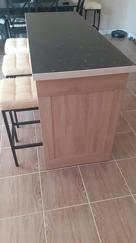 Барный стул Лофт микровелюр катания блэк / черный матовый фото покупателя 290