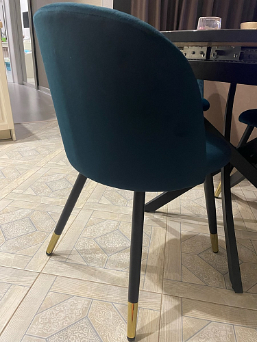 Стул на металлокаркасе Gabi latte / gold / black фото покупателя 916