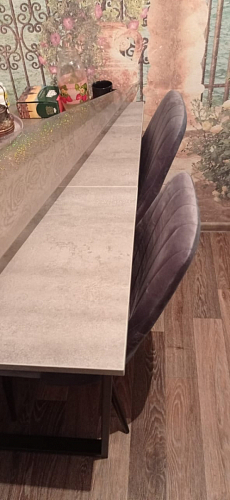 Стол раскладной Лота Лофт 120 25 мм юта / черный матовый фото покупателя 611