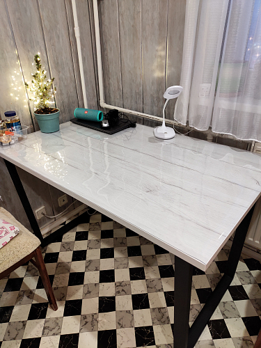 Деревянный стол Лота Лофт 140х80 дуб крафт табачный / черный матовый фото покупателя 1015