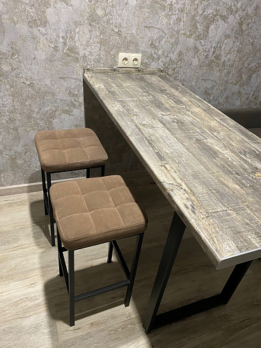 Барный стул Лофт катания минт / белый матовый фото покупателя 204