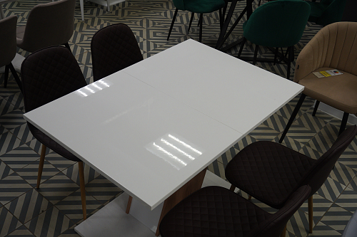 Стул на металлокаркасе Capri blue / white из шоурума 5