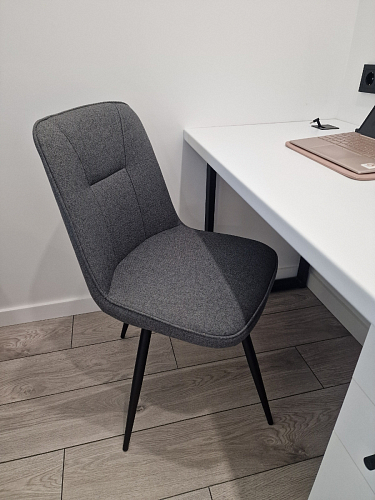 Стул на металлокаркасе Texas 1 поворотный светло-серый / черный фото покупателя 4