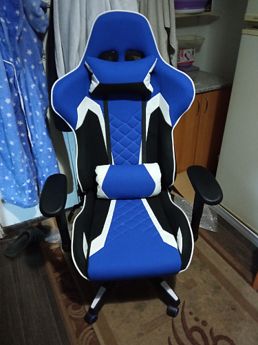 Компьютерное кресло Prime черное / синее фото покупателя 12