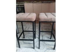 Барный стул Лофт кожзам темно-серый / черный матовый фото покупателя 102