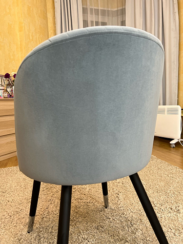 Стул на металлокаркасе Gabi 1 dark gray / black фото покупателя 895