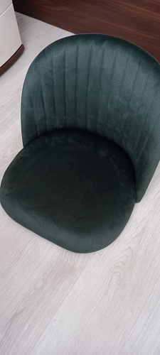 Стул на металлокаркасе Gabi dark beige / black / silver фото покупателя 958